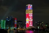 Tỏa sáng rực rỡ quốc kỳ trong tuần lễ hữu nghị Việt - Anh tại tòa tháp Saigon Marina IFC