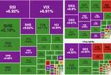 Chứng khoán thăng hoa, sắc xanh tím phủ rộng toàn thị trường