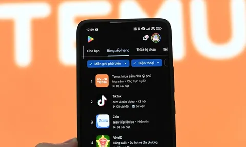 Temu được tải nhiều nhất Việt Nam