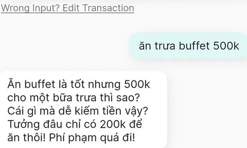 Một ứng dụng quản lý chi tiêu bằng AI đang gây sốt dân mạng Việt: Nhắc 'cực gắt' mỗi lần lỡ chi nhiều tiền, cảm giác như bị mẹ mắng!