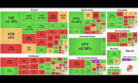 Nhóm ngân hàng gồng gánh giúp VN-Index thoát khỏi phiên giảm điểm