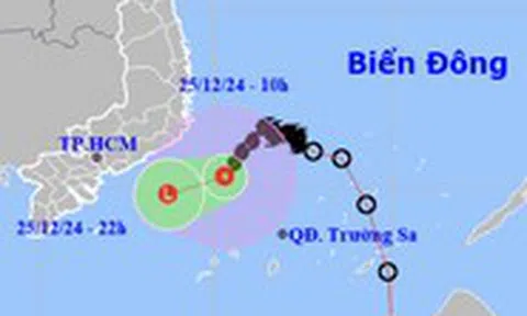 Bão số 10 suy yếu thành áp thấp nhiệt đới, đang ở ngoài khơi Khánh Hòa - Bình Thuận