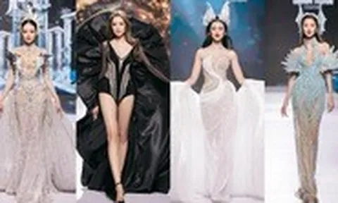 Hoa hậu Thanh Thủy, Lê Hoàng Phương, Ý Nhi, Quế Anh hội ngộ tại Vietnam Beauty Fashion Fest