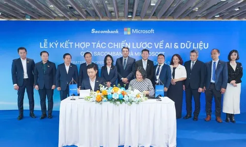 Sacombank và Microsoft Việt Nam ký kết hợp tác chiến lược về ai và dữ liệu, định hình tương lai ngân hàng số