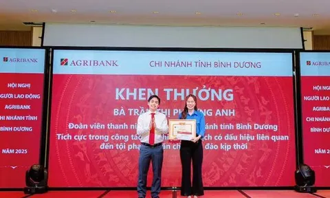 Bình Dương: Nhân viên Agribank báo công an phong tỏa tài khoản ngân hàng sau khi thấy nhiều giao dịch bất thường, được khen thưởng vì ngăn chặn kịp thời hành vi lừa đảo