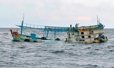 Tàu hàng quốc tịch Liberia đâm chìm tàu cá Việt Nam rồi bỏ đi, 10 ngư dân được cứu sống