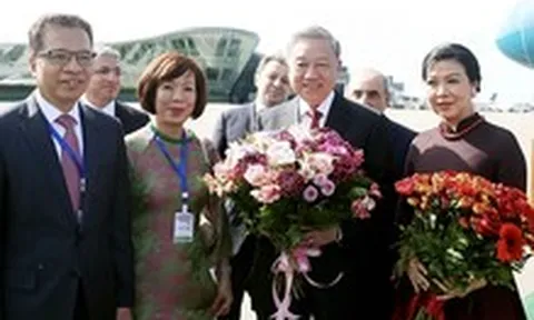 Tổng Bí thư Tô Lâm bắt đầu chuyến thăm Azerbaijan
