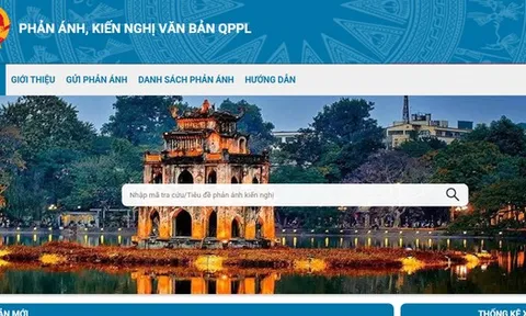 Vận hành thử nghiệm hệ thống tiếp nhận phản ánh về văn bản quy phạm pháp luật
