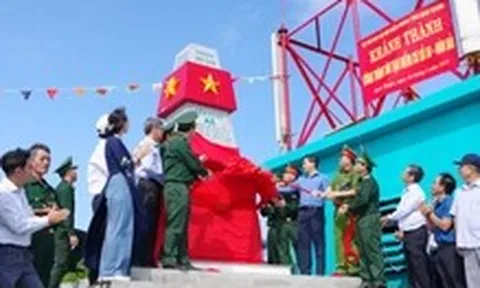 Điểm mốc cơ sở A6 trên đảo Hòn Hải đã được tôn tạo khang trang