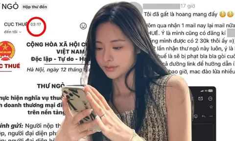Nhận được mail của Cục Thuế kèm mã QR lúc 3h sáng: Cách nhận biết “hàng real” rất đơn giản