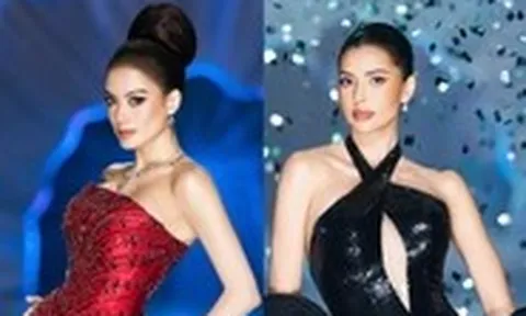 Hơn 20 hoa hậu, á hậu trình diễn Nước mắt cực quang của Nguyễn Minh Tuấn