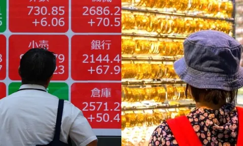 Cú sốc khiến chứng khoán lao dốc, giá vàng vọt tăng