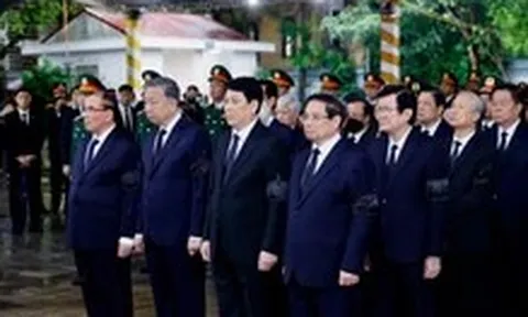 Lãnh đạo Đảng, Nhà nước ghi sổ tang tiễn biệt nguyên Chủ tịch nước Trần Đức Lương