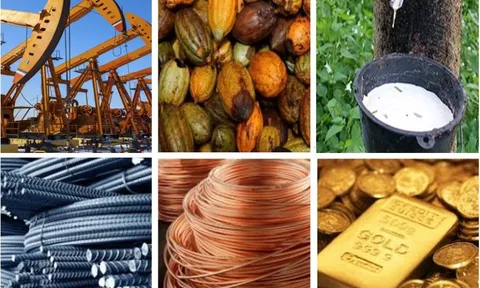 Thị trường ngày 30/5: Giá vàng và quặng sắt tăng, dầu, cao su, cà phê, gạo giảm