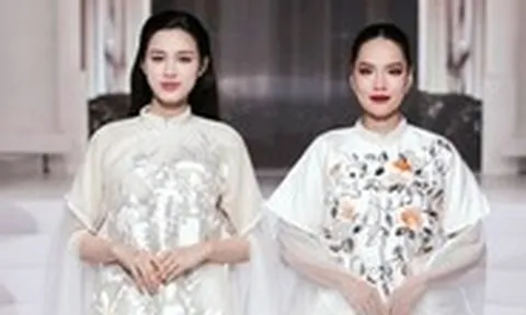 Ngắm vẻ đẹp cổ xưa của những ấn triện trên áo dài Vũ Việt Hà