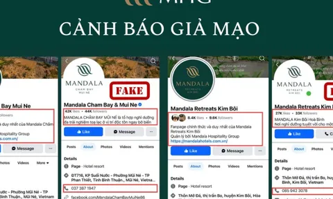 Cảnh báo giả mạo hệ thống Fanpage khách sạn Mandala - Hãy kiểm tra kỹ trước khi thanh toán đặt phòng