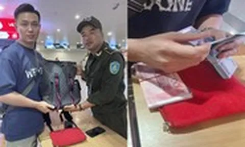 An ninh hàng không sân bay Nội Bài hỗ trợ khách Trung Quốc tìm 365 triệu đồng