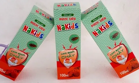 Ngừng ngay việc sử dụng lô dầu gội dược liệu Nakids làm sạch chấy
