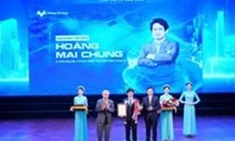 Doanh nhân Hoàng Mai Chung nhận giải Nhà lãnh đạo tiên phong đổi mới, sáng tạo
