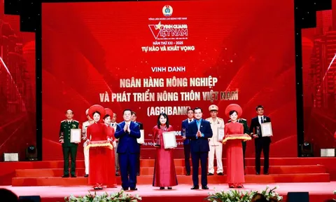 Agribank - Ngân hàng duy nhất được vinh danh tại chương trình VQVN năm 2025