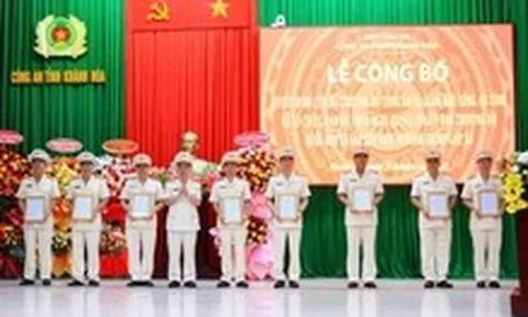 Tỉnh Khánh Hòa mới có 8 phó giám đốc công an tỉnh