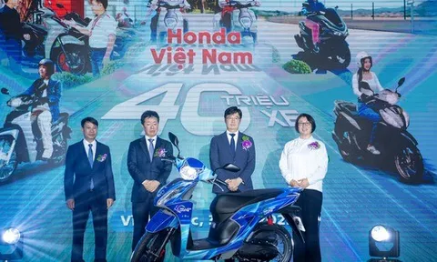 'Xe ga quốc dân' Vision trở thành chiếc xe thứ 40 triệu Honda Việt Nam xuất xưởng