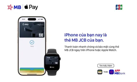 MB mang Apple Pay đến với chủ thẻ JCB tại Việt Nam