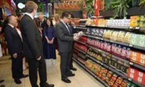 Thực phẩm và đồ uống Việt lên kệ siêu thị Nga