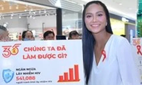 Hoa hậu H’Hen Niê gần 10 năm đồng hành cùng cộng đồng sống chung với HIV