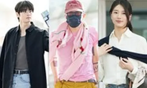 Thời trang sân bay của sao: G-Dragon, Suzy, Cha Eun Woo... gây náo loạn