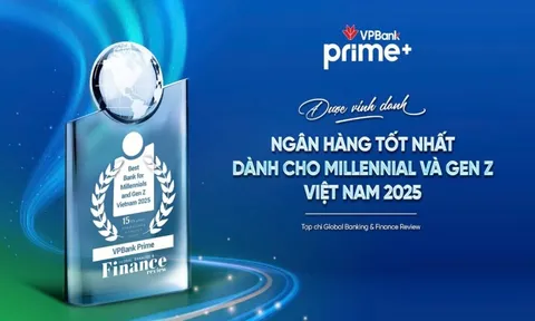 VPBank Prime được vinh danh Ngân hàng tốt nhất cho Millennial và Gen Z 2025