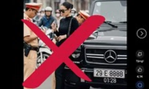 Á hậu Lê Phương Thảo ‘đu trend’ ghép ảnh AI bị xử phạt giao thông, dân mạng chỉ trích