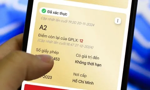 Thông báo mới từ Bộ Công An khi tích hợp GPLX trên VNeID, người dân lưu ý!