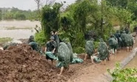 Bộ Quốc phòng thông tin sự cố vỡ đê tại Hưng Yên do bão số 3