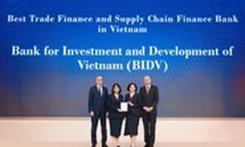 BIDV khẳng định vị thế với giải thưởng tài trợ thương mại quốc tế
