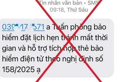 Cảnh báo việc mạo danh cơ quan BHXH đặt lịch làm việc, tích hợp CCCD thu phí