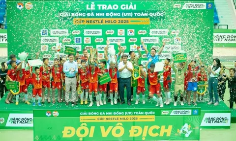 U11 Hưng Yên lần đầu vô địch Giải Bóng đá Nhi đồng Toàn quốc – Cúp Nestlé MILO 2025