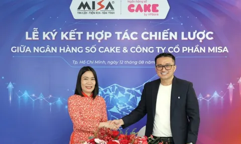 Ngân hàng số Cake và MISA hợp tác chiến lược