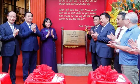 Hà Nội gắn biển công trình 48 Hàng Ngang, nơi Bác Hồ viết Tuyên ngôn độc lập