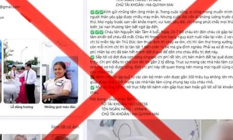 Cảnh báo thủ đoạn giả mạo bệnh viện kêu gọi từ thiện
