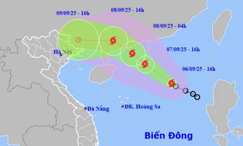 Bão số 7 vừa hình thành trên Biển Đông, dự báo cường độ còn mạnh thêm