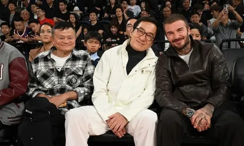 David Beckham xuất hiện bên Thành Long và Jack Ma, gây sốt mạng xã hội