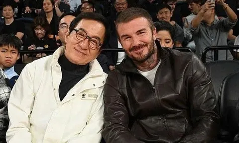 David Beckham và Thành Long thân thiết