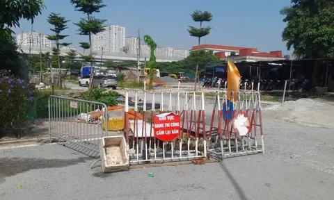 Chủ đầu tư khẩn trương khắc phục sự cố sụt lún tại khu vực Trần Cung