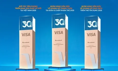 Sacombank được Visa vinh danh với 3 giải thưởng quan trọng năm 2025
