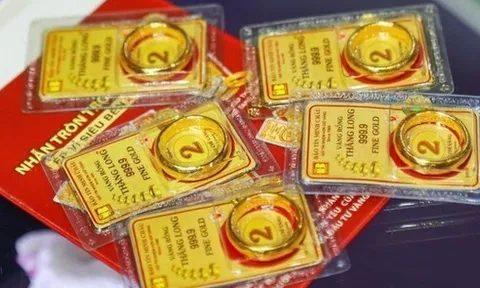 Ngày 20/10, giá vàng miếng bật tăng trở lại