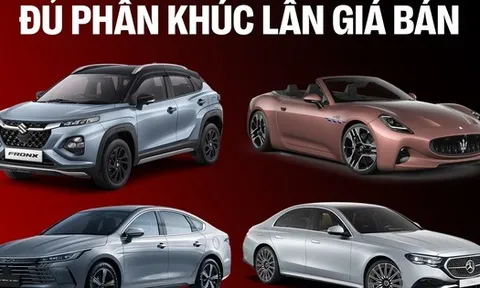 8 xe ra mắt Việt Nam tháng 10/2025: Rẻ nhất 520 triệu đồng, đắt nhất hơn 13 tỷ đồng, từ sedan đến SUV, đủ động cơ xăng điện và hybrid