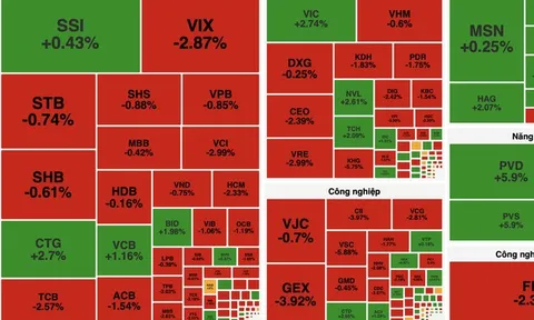 Thị trường giằng co, VN-Index tăng nhẹ gần 3 điểm nhờ lực đỡ từ nhóm trụ
