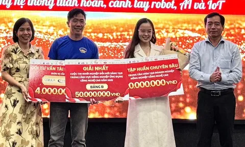 Độc đáo với dự án 'nuôi cua bằng AI, cho cua ăn bằng robot' đạt giải khởi nghiệp