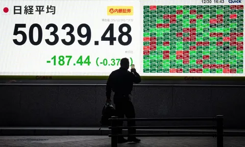 Chứng khoán châu Á khởi đầu tươi sáng năm 2026, nhà đầu tư chờ tín hiệu từ Phố Wall